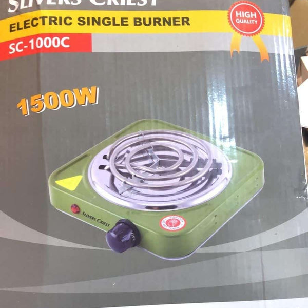 Single electric stove silver criest